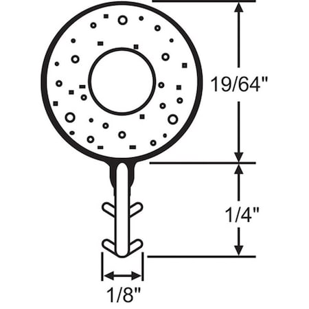 Strybuc .300 Foam Bulb Weatherseal 63-513TN